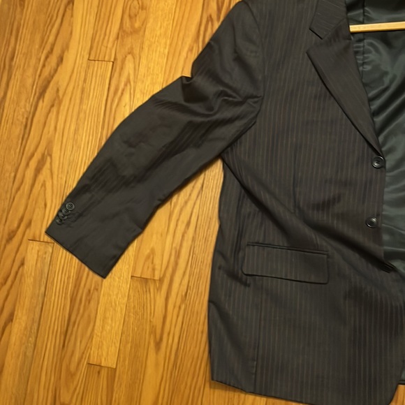 Loriano Collection Mens Wool Suit With matching pants Blue Single Breasted - Picture 5 of 6